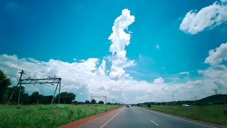 Let's go for a drive. Driving from Bela bela to Modimolle. Timelapse