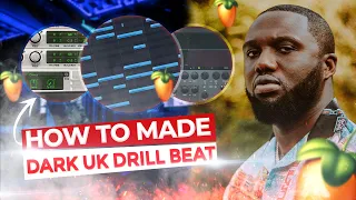 HOW TO MAKE A DARK UK DRILL BEATS FOR HEADIE ONE | Step-By-Step | Silent Cook-up | FL Studio 🔥