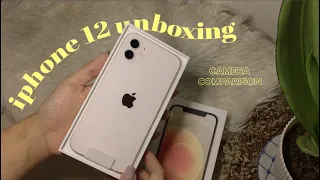 iPhone 12 unboxing (asmr + aesthetic) | iPhone XR camera comparison