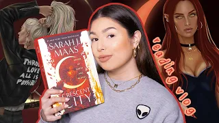 🌙 i read CRESCENT CITY by sarah j maas // reading vlog