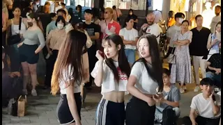 20220712 hongdae busking 홍대 미녀댄스팀 #레이디비(Lady B) 버스킹 18 - Pretty Savage _ BLACKPINK