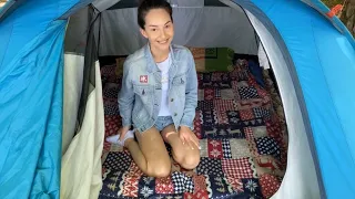 vlog. We are on the cleanest lake. Rest with tents. What to take to nature?