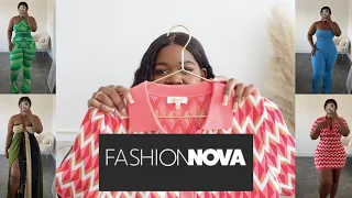 FASHION NOVA CURVE TRY ON HAUL| COLOURFUL SPRING HAUL | DRESSES + TWO PIECES +MORE | SAMANTHA KASH