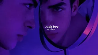 Rihanna • Rude boy ( slowed + reverb )