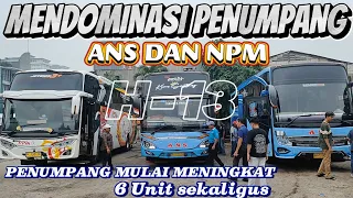 LUAR BIASA 6 BUS UNIT LANGSUNG TERJUN || PENUMPANG BUS SUMBAR MULAI MENINGKAT