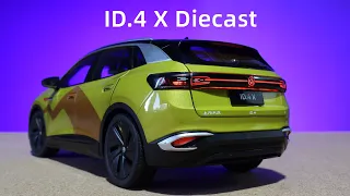 Unboxing a 1:18 VW ID.4 X Pokemon Version Original Alloy Diecast  Toy Car Model