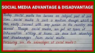 Social Media Advantage and Disadvantage English Essay | Write English Essay on Social Media