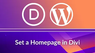 Divi Theme Tutorial: How to Set a Homepage