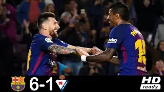 Barcelona vs Eibar 6-1 - Highlights & All Goals - 19 September 2017