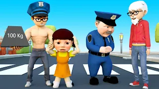 Police Hero Nick and Prison Father - Scary Teacher 3D Fat Boy Animation