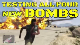 GTA ONLINE SMUGGLERS RUN - TESTING ALL FOUR NEW BOMBS -GTA 5 DLC