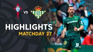 Highlights RC Celta vs Real Betis (0-1)