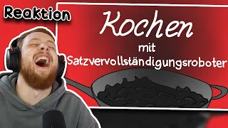 Einfach zu geil 😂 Reaktion auf Kochen mit Satzvervollständigungsroboter 😂