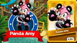 Sonic Dash - Panda Amy Unlocked & Fully Upgraded 5000 Cards Collected - All Characters unlocked