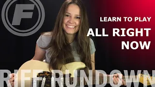 Learn to play "All Right Now" by Free
