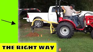 Post Hole Digger for Tractor |Tips you may not know about! TYM T25