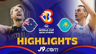 🇦🇺 Australia vs 🇰🇿 Kazakhstan | J9 Basketball Highlights - #FIBAWC 2023 Qualifiers