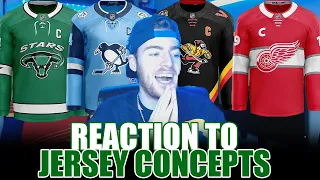 Reacting To Awesome NHL Jersey Concepts!