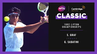 Stefanie Graf v. Gabriela Sabatini | Full Match | 1992 Lipton Championships