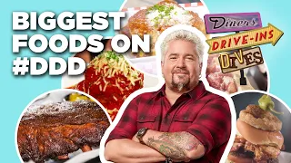 Top 10 BIGGEST Foods in #DDD History with Guy Fieri | Diners, Drive-Ins and Dives | Food Network