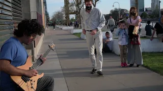 Dimash - SOS - Amazing guitar performance in Buenos Aires streets - Cover