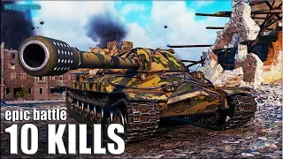 СКИЛЛ и ФАРТ на ИС-7 🌟 World of Tanks лучший бой тт 10