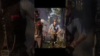 Secret Cutscene - Dutch breaks jail for Arthur #Shorts