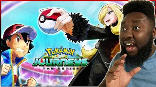 ASH VS. CYNTHIA IS INSANE!! Masters 8 Semifinals! - Pokemon Journeys Episode 123 REACTION!