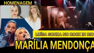 Luiza Sonza faz homenagem a Marília Mendonça no Rock in Rio 04/09/22~(05/09/22) E emociona Público