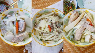 SOUR BAMBOO SOUP (3 Ways): Ntsuag Qaub Hau