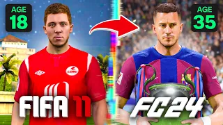 I Replayed EDEN HAZARD's Career From FIFA 11 to FC 24!
