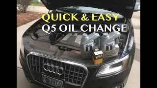 Audi Q5 3.0T Oil Change | Condensed Version