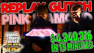 CAYO PERICO DUO REPLAY GLITCH $4.000.000++ IN 15 MINUTES PINK DIAMOND BACK TO BACK