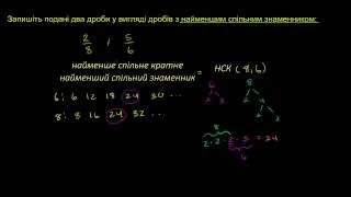 Як знайти спільний знаменник?