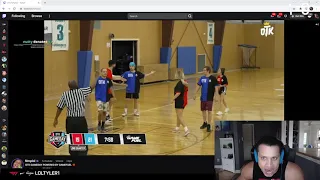 Tyler1 reacts to Streamers playing Basketball (OTK Gameday)