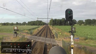 Ride with the train driver from Groningen to Utrecht. (With speedometer)