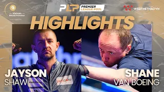 Highlights Shane Van Boening vs Jayson Shaw | Giải Billiards Premier League Pool 2023