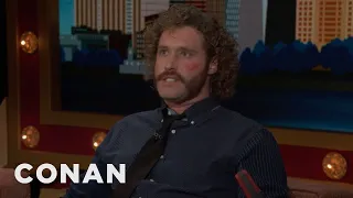 How T.J. Miller Picks His “Silicon Valley” Facial Hair | CONAN on TBS