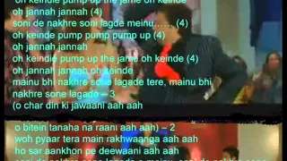 Soni De Nakhre Sone lagde ( Partner  ) Free karaoke with lyrics by Hawwa -