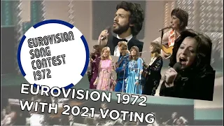 Eurovision 1972 with 2021 Voting