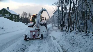 Snow removal in Tromsø, Norway 2019-2020