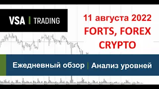 11.08.2022 - Обзор - FORTS, Forex, Crypto