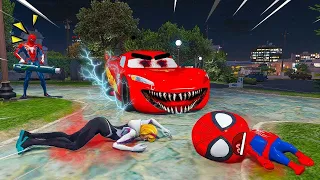 HOMEM ARANHA FOI COMIDO PELO CARRO DO MAL AMALDIÇOADO no GTA 5