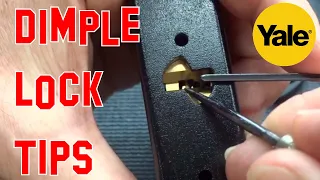 (1315) Dimple Lock Picking Tips On a Yale 7-Pin Padlock