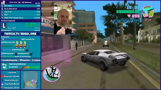 GTA Vice City All Missions Speedrun - Chat on Twitch - https://www.twitch.tv/hugo_one