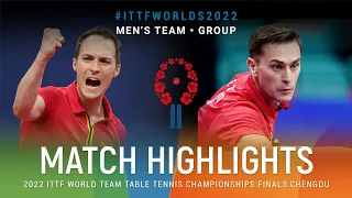 Highlights | Cedric Nuytinck (BEL) vs Filip Zeljko (CRO) | MT Grps | #ITTFWorlds2022