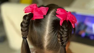 French braids and ponytails hairstyle!