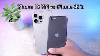 iPhone 15 Pro Max vs iPhone SE 2020 SPEED TEST in 2024, how much DIFFERENCE is there?