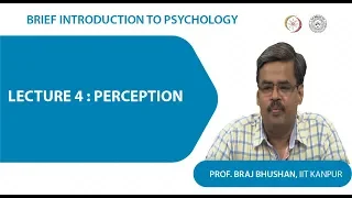 Lecture 4 : Perception