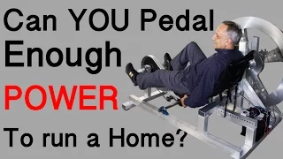 Can you Pedal Enough Energy to run a Home?